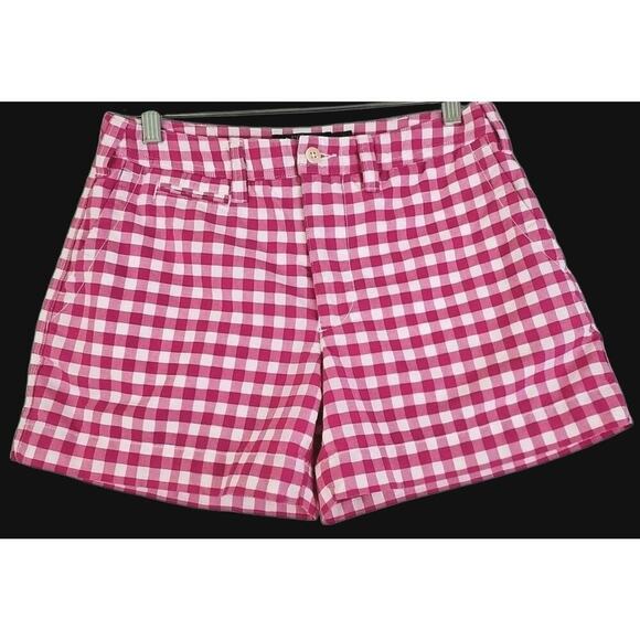 POLO Ralph Lauren ~Woman Size 6~ Pink/White Plaided Print Shorts Cotton Blend. - Picture 14 of 15
